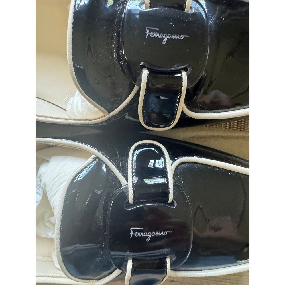 Ferragamo negro patentcalf magnolia kid - Picture 5 of 8